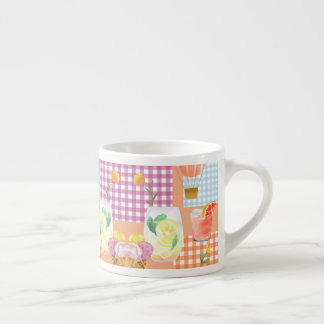 Gingham Dreaming van Zomer Espresso Mok
