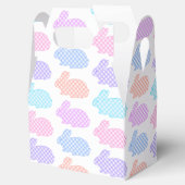 Gingham Easter Bunny Pattern Bedankdoosjes (Geopend)