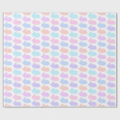 Gingham Easter Bunny Pattern Cadeaupapier (Vlak)