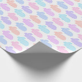 Gingham Easter Bunny Pattern Cadeaupapier (Hoek)