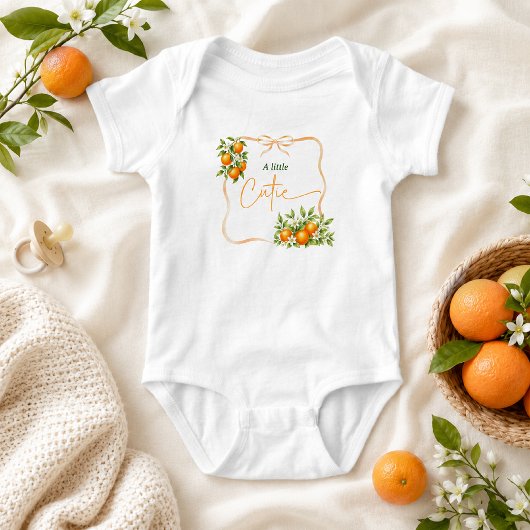 Gingham Een Klein Schattig Oranje Babyfeest Romper