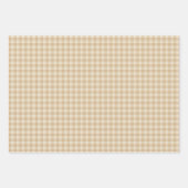Gingham Elegant Cream - Inpakpapier vellen (Voorkant 2)