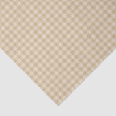 Gingham Elegant Cream Pattern Tissue Paper Tissuepapier (Detail)