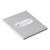 Gingham Elephant Snoep Bar Wrap Notitieblok (Schuin)