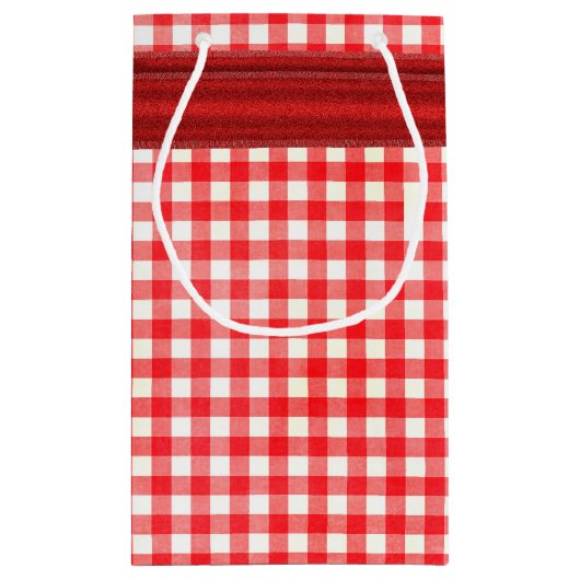 Gingham en Bow Klein Cadeauzakje (Achterkant)