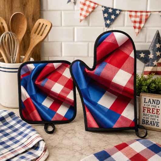 Gingham en Glory Ovenwant & Pannenlap Set