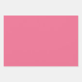 Gingham en massief donkerroze inpakpapier (Voorkant 3)