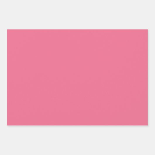 Gingham en massief donkerroze inpakpapier (Voorkant 2)