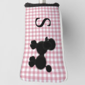 Gingham en Poodle met Monogram Putterhoes Golfheadcover (Draai 90)