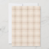 Gingham Fall Little Cutie Pie Cherry Baby Shower Kaart (Achterkant)