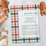 Gingham familie recept aandenken theedoek<br><div class="desc">Modern Gingham Family Recept Houdt de keukenhanddoek in een trendy geplakt ontwerp met groen, rood en roze. Dit originele geplakte kerstpatroon is een unieke manier om een speciaal oma's- of familierecept te maken. Maak er een leuk kerstcadeau van voor je dierbaren. Gebruik de gegevens "Personaliseer deze sjabloon" om uw recept...</div>