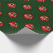 Gingham Feliz Navidad Cadeaupapier (Hoek)