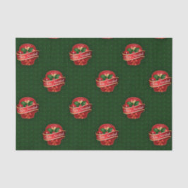 Gingham Feliz Navidad Tissuepapier