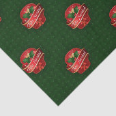 Gingham Feliz Navidad Tissuepapier (Detail)