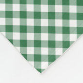 Gingham Fleece Blanket Green and White Check Deken (Hoek)