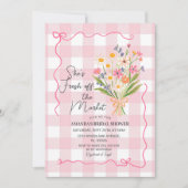 Gingham Flowers van het Vrijgezellenfeest Kaart (Voorkant)