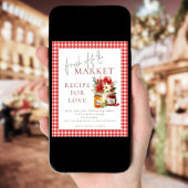 Gingham Fresh off Market Recept Liefde Vrijgezelle Poster