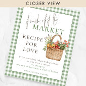 Gingham Fresh off Market Recept Liefde Vrijgezelle Poster