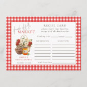 Gingham Fresh Off Market Vrijgezellenfeest Recept  Informatiekaartje (Voorkant)