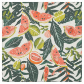 Gingham Fruit Motief Stof (Close Up)