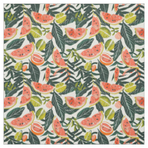Gingham Fruit Motief Stof