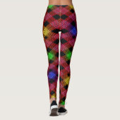 Gingham Gecontkered Multicolored Leggings (Achterkant)