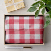 Gingham Gecontkered Striped Pattern Sjabloon Tissuepapier (Geschenk)