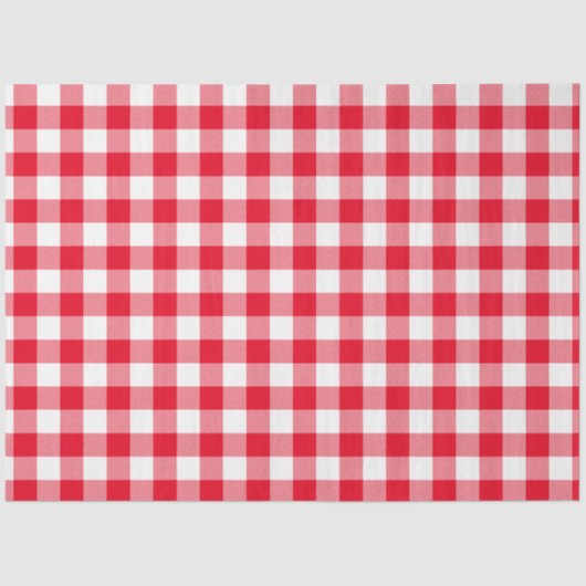 Gingham Gecontkered Striped Pattern Sjabloon Tissuepapier (Voorkant)