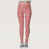 Gingham Gecontroleerd Leggings (Voorkant)