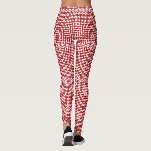 Gingham Gecontroleerd Leggings (Achterkant)
