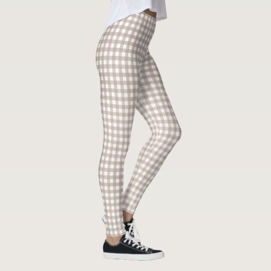 Gingham gecontroleerd patroon leggings (Rechts)