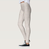 Gingham gecontroleerd patroon leggings (Links)
