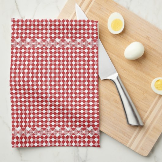 Gingham Gecontroleerd Theedoek (Quarter Fold)