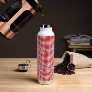 Gingham Gecontroleerd Waterfles