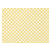 Gingham-geel en wit speldenpatroon tafelkleed (Voorkant (Horizontaal))