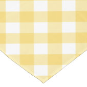 Gingham-geel en wit speldenpatroon tafelkleed (Gekanteld)