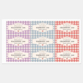  Gingham gemaakt met Love Jar Labels (Vel)