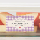  Gingham gemaakt met Love Jar Labels (Aangebracht)