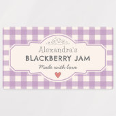  Gingham gemaakt met Love Jar Labels (Design 1)