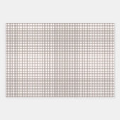  Gingham Gepersonaliseerde Kerst Inpakpapier Vel (Voorkant 3)