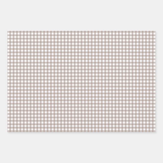  Gingham Gepersonaliseerde Kerst Inpakpapier Vel (Voorkant 3)