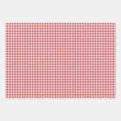  Gingham Gepersonaliseerde Kerst Inpakpapier Vel (Voorkant)