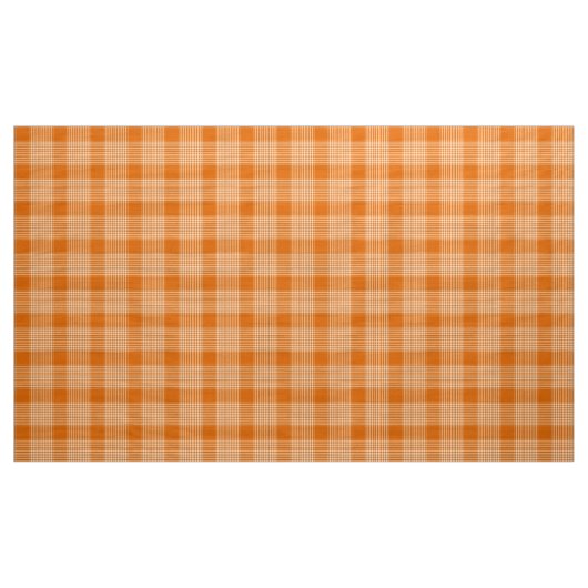 Gingham Geruit Sinaasappel en witte stof (Yard (91,4 cm))