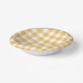 Gingham geruite kommen (Gebogen)