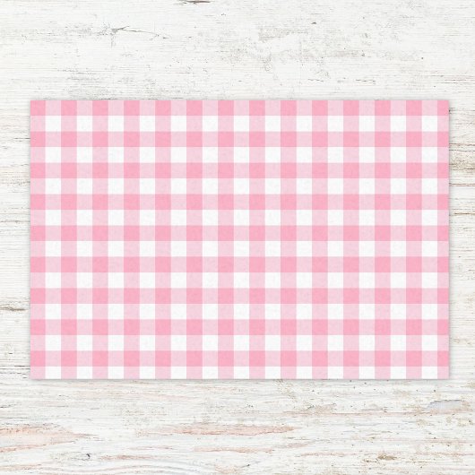 Gingham geruite patroon in pasteltinten tissuepapier