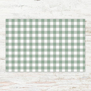 Gingham geruite patten in pastelkleuren tissuepapier