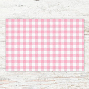 Gingham geruite patten in pastelkleuren tissuepapier
