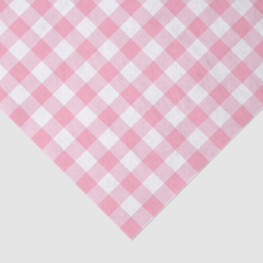 Gingham geruite patten in pastelkleuren tissuepapier (Detail)