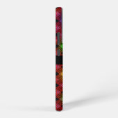 Gingham geruite veelkleurige patroon aangepaste na samsung galaxy hoesje (Rechterkant)