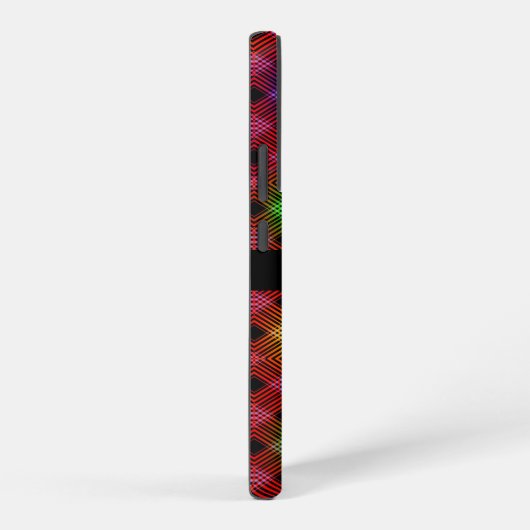 Gingham geruite veelkleurige patroon aangepaste na samsung galaxy hoesje (Rechterkant)